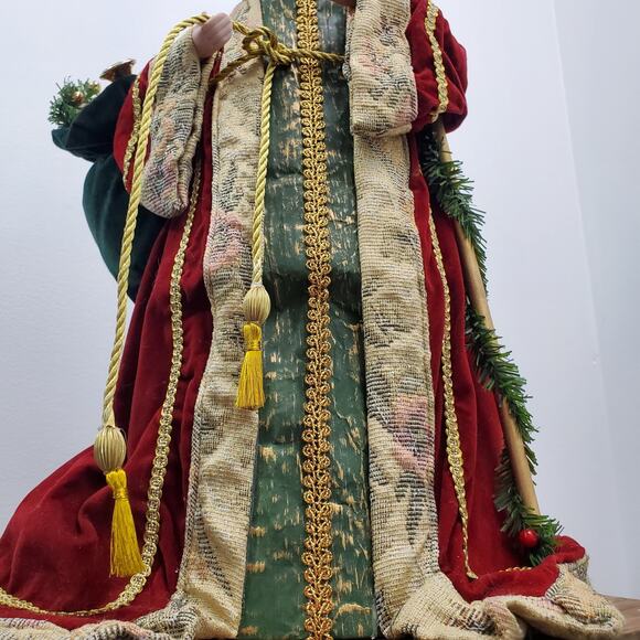 Vintage St Nicholas Santa Claus Tree Topper or Shelf Sitter Christmas Holiday - Picture 10 of 10